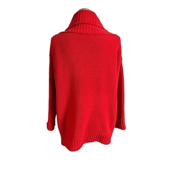 Moon & Madison Womens Sweater Cozy Collection Chenille Red Stretch size M - Picture 3 of 9